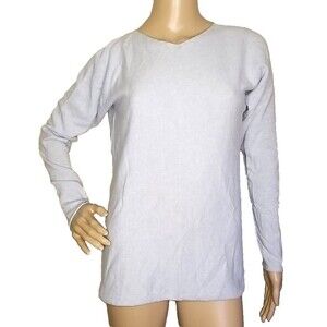Bartolini Womens Cashmere Blend Pullover Sweater Baby Blue S Made In Italy.   T7
